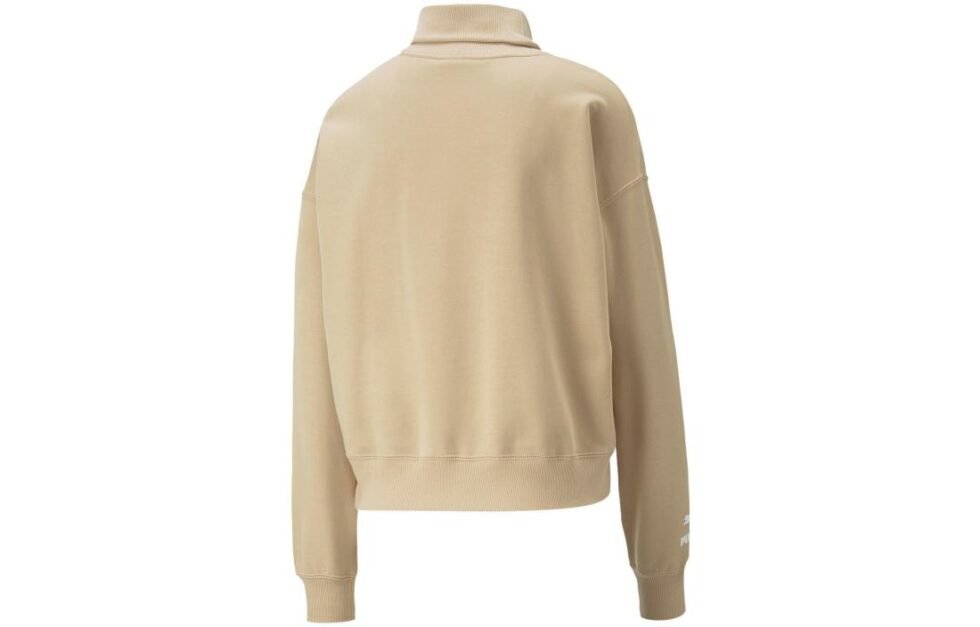 (WMNS) PUMA Team Hoodie 'Beige' 539271-67 - Image 2