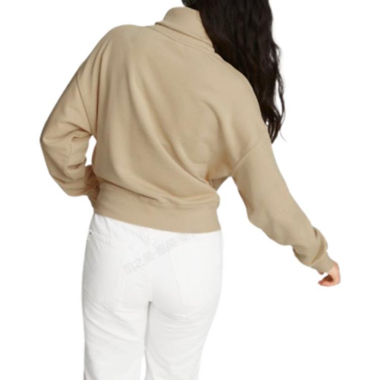 (WMNS) PUMA Team Hoodie 'Beige' 539271-67 - Image 4