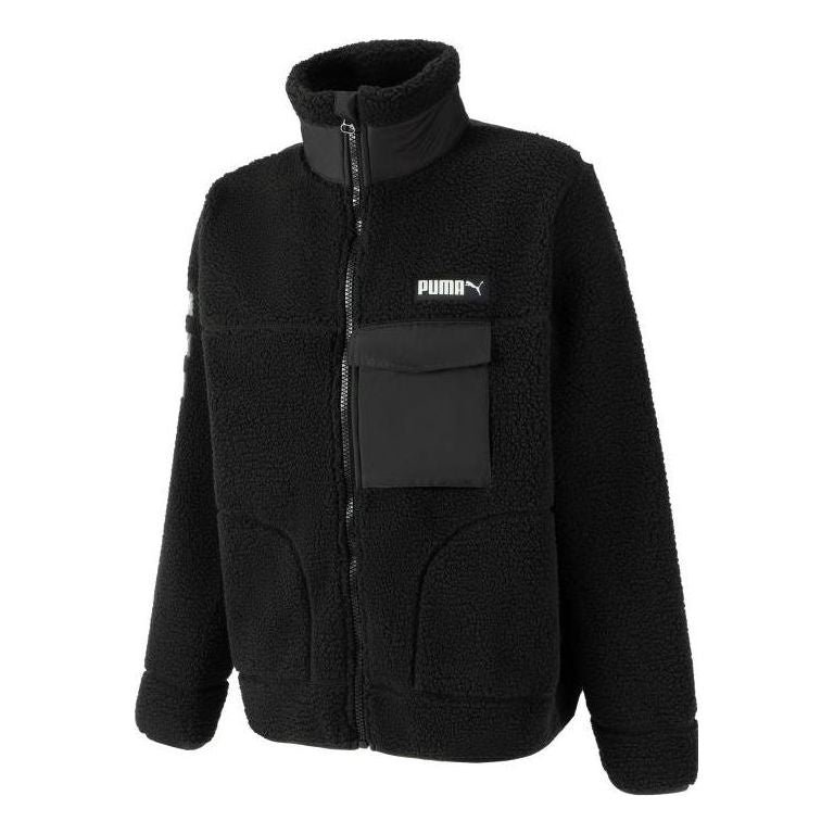 PUMA Art Of Sherpa Zip Jacket 'Black' 539707-01