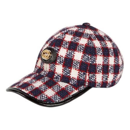 Gucci Tweed Baseball Hat 'Blue' 577822-3HH26-9060