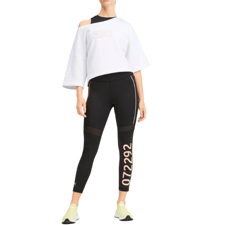 (WMNS) PUMA Alphabet Printing Pullover White 579782-02 - Image 6