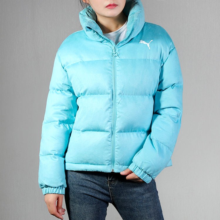 (WMNS) PUMA 480 Style Down Jacket 'Blue' 581612-45 - Image 3
