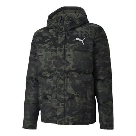 PUMA Camo Down Jacket 'Green White' 585532-64