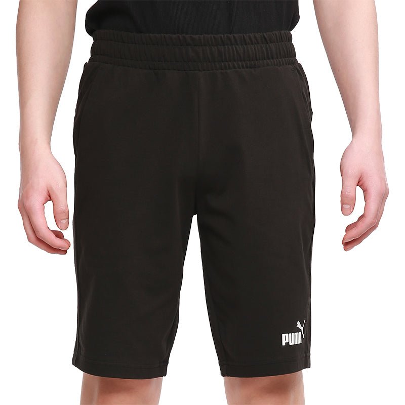PUMA Essentials Short 12" Cotton 'Black White' 588722-01 - Image 4