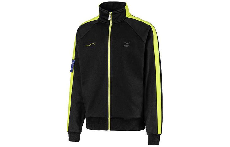 PUMA x ADER ERROR Unisex Printing Stand-up Collar Jacket Black 595533-01 - Image 2