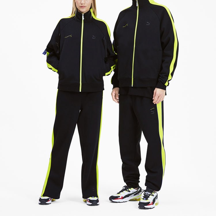 PUMA x ADER ERROR Unisex Printing Stand-up Collar Jacket Black 595533-01 - Image 3