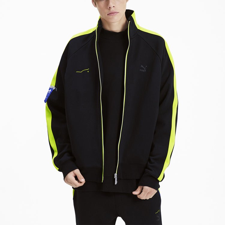 PUMA x ADER ERROR Unisex Printing Stand-up Collar Jacket Black 595533-01 - Image 4