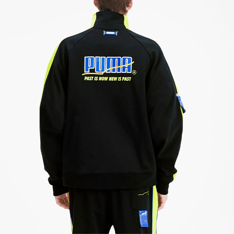 PUMA x ADER ERROR Unisex Printing Stand-up Collar Jacket Black 595533-01 - Image 5