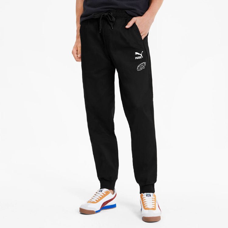 PUMA x Tyakasha Track Pants 'Black White' 595560-01 - Image 4