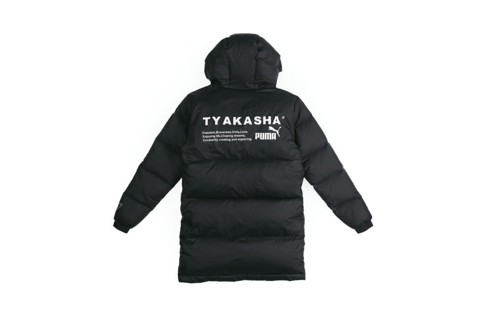 PUMA x Tyakasha Down Parka 'Black White' 595561-01 - Image 2