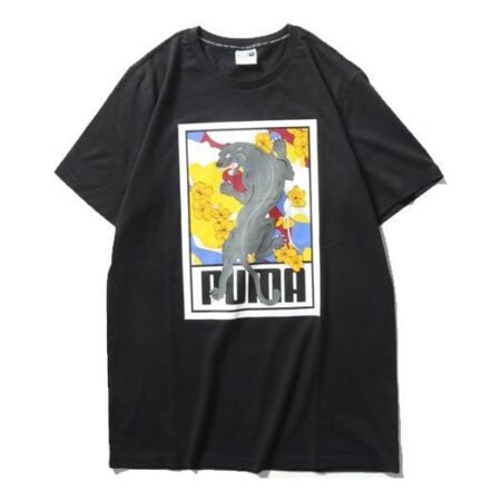 PUMA Sakura Pack Tee Short Sleeve Black 595654-01