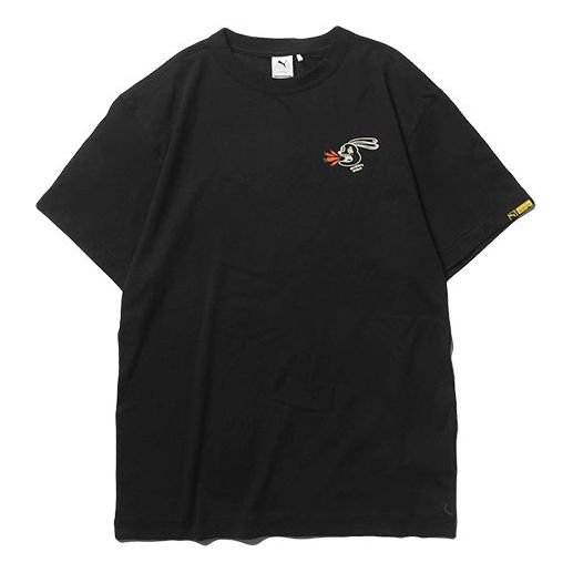 PUMA x Randomevent Logo Short Sleeve Tee 'Black' 59666501