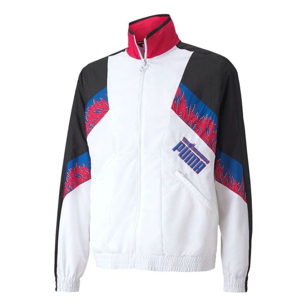 PUMA x The Hundreds Track Jacket 'White Black Red' 596747-02