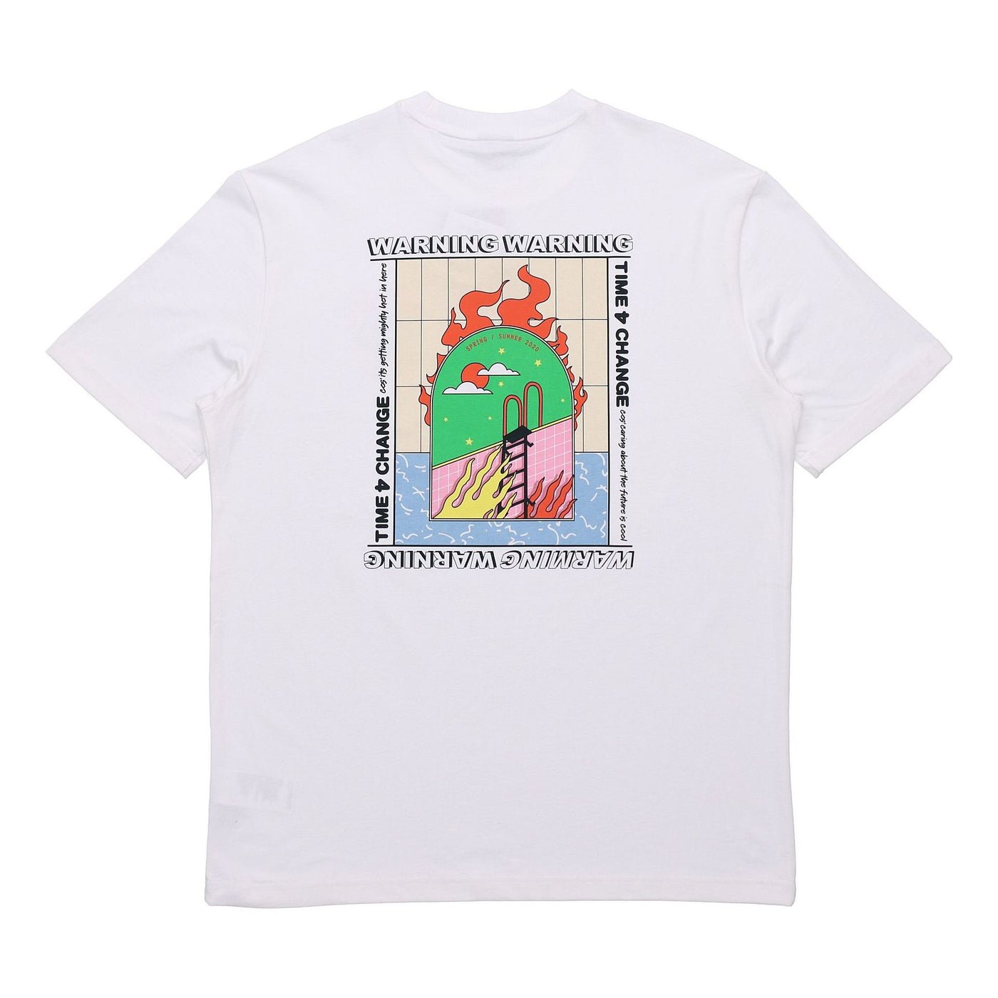 PUMA Back Pattern Printing Short Sleeve White 597337-02
