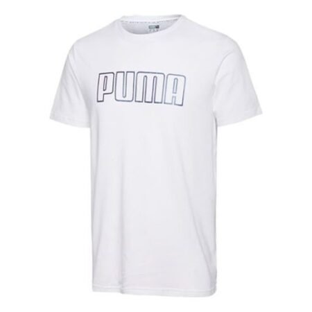PUMA Basic Logo Tee 'White Black' 597900-52