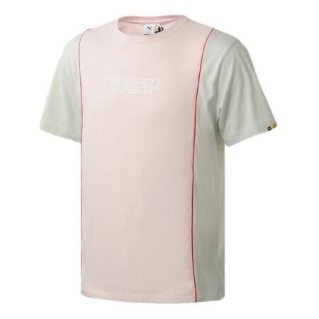 PUMA x Randomevent Tee 'Pink White Teal' 598070-73