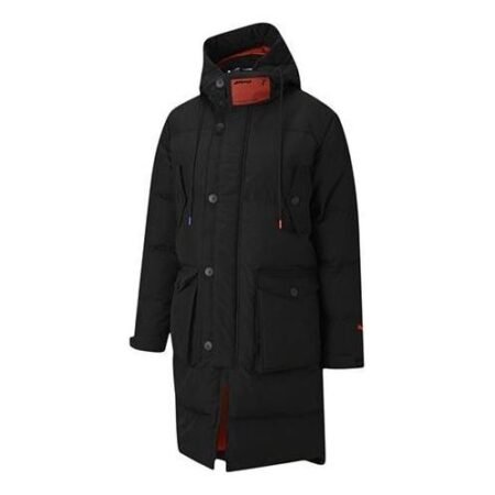 PUMA x Attempt Padded Down Jacket 'Black Red' 598253-01