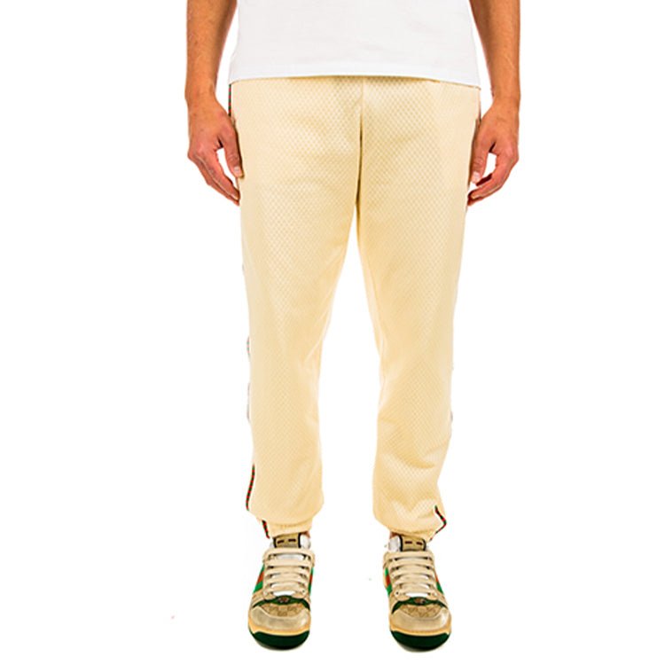 Gucci Strappy Side Striped Sweatpants For Men Beige 599356-XJB1N-9192 - Image 4