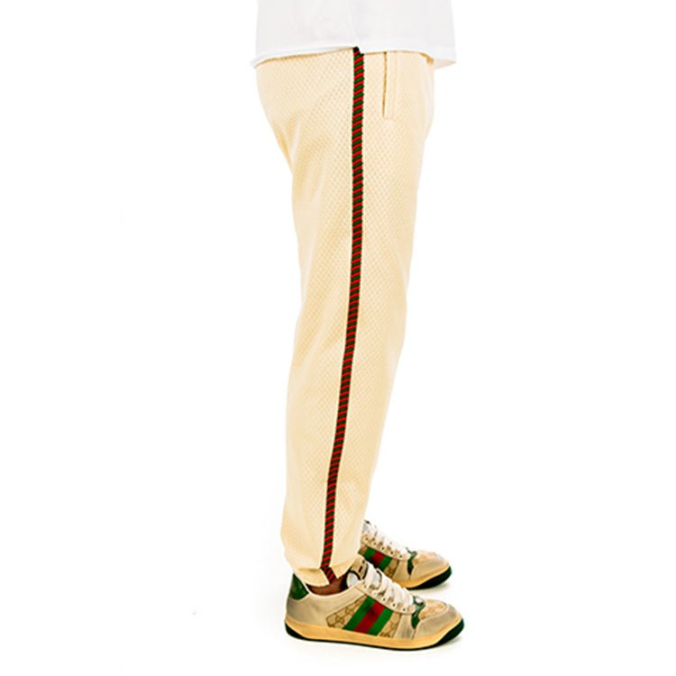 Gucci Strappy Side Striped Sweatpants For Men Beige 599356-XJB1N-9192 - Image 6