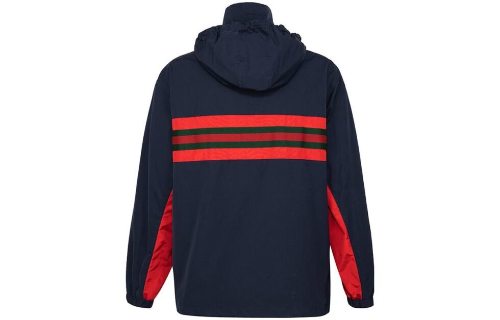 Men's Gucci Label Nylon Jacket Blue 599935-XDA2J-4206 - Image 2