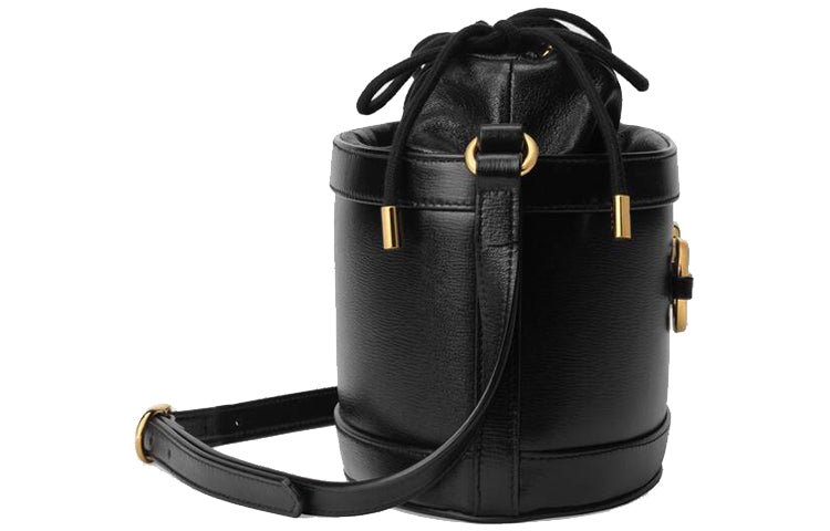 (WMNS) Gucci Horsebit 1955 Drawstring Bucket Bag 'Black' 602118-1DBLG-1000 - Image 3