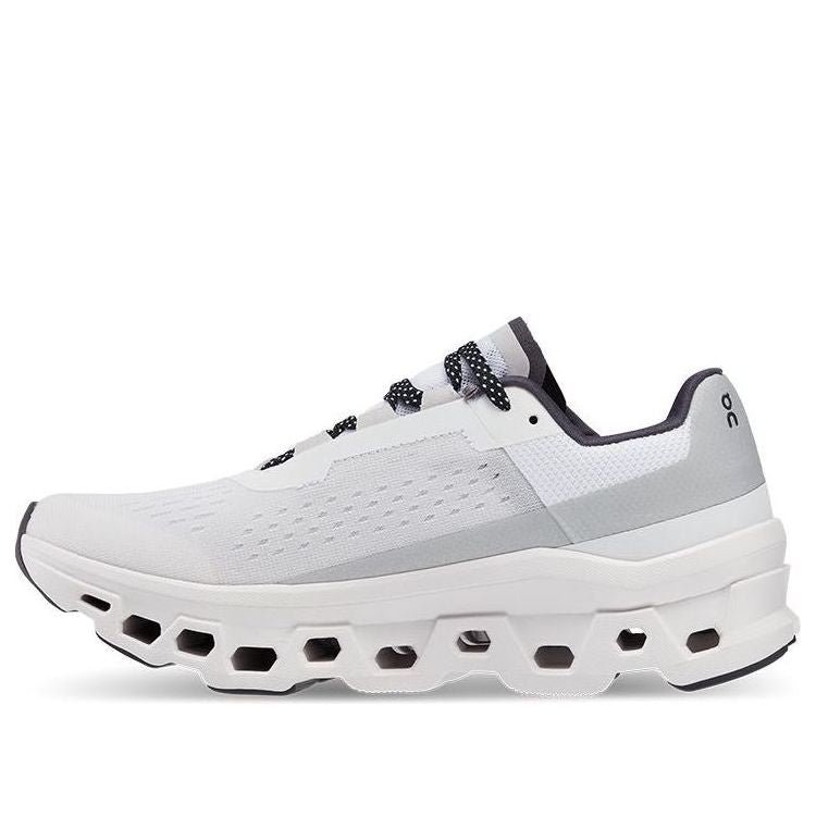 (WMNS) On Running Cloudmonster 'White Black Grey' 61.98433