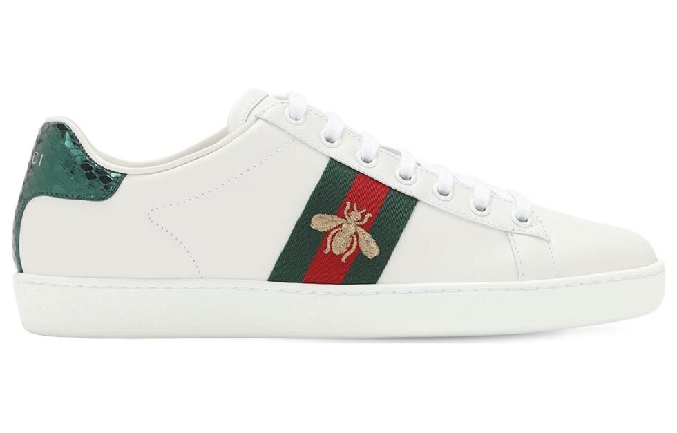 Gucci Ace Embroidered 'Bee' 611974-DOPE0-9064 - Image 2