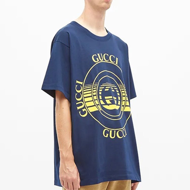 Gucci Record Printed Oversized For Men Navy 616036-XJCSQ-4535 - Image 4