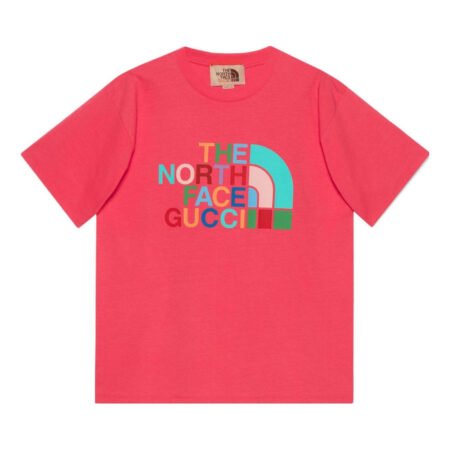 Gucci x The North Face Cotton T-Shirt 'Pink' 616036-XJDTV-5519