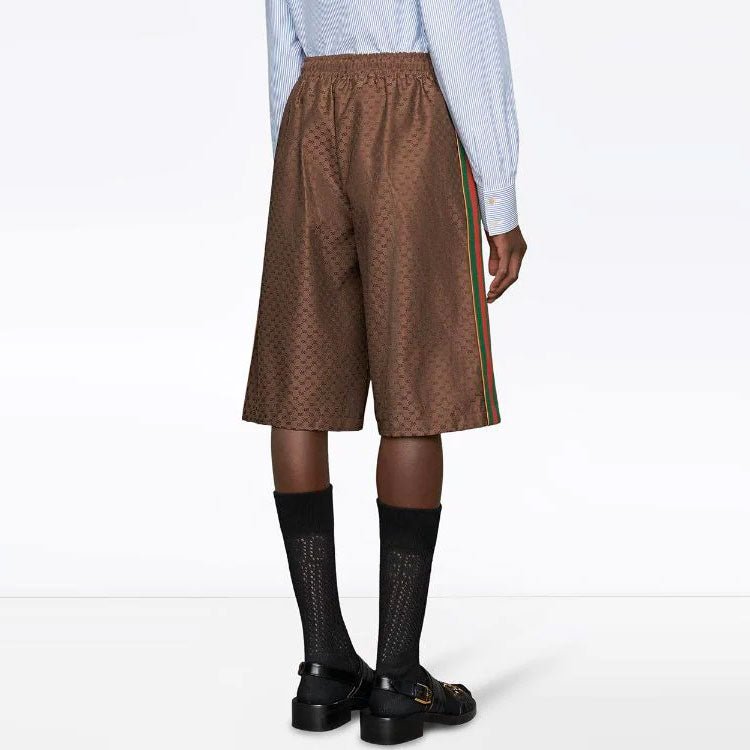 Men's Gucci SS21 Printing Shorts Brown 623220-XJCKV-2178 - Image 6