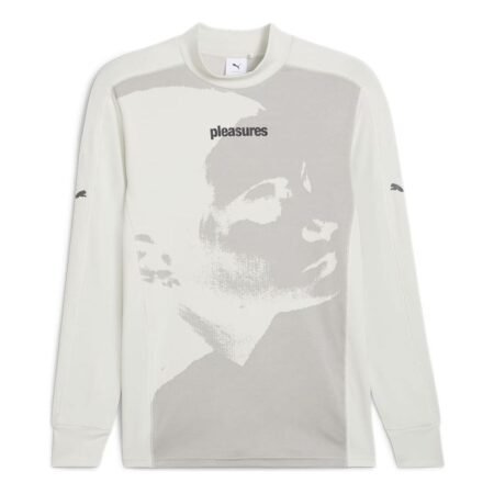 PUMA x PLEASURES Base Long Sleeve T-shirt 'Warm White' 624097-65