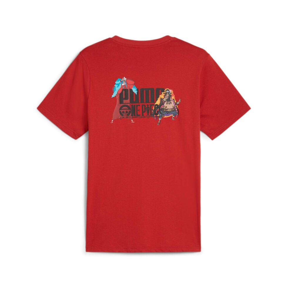PUMA x ONE PIECE Graphic T-shirt 'Club Red' 624665-24 - Image 2