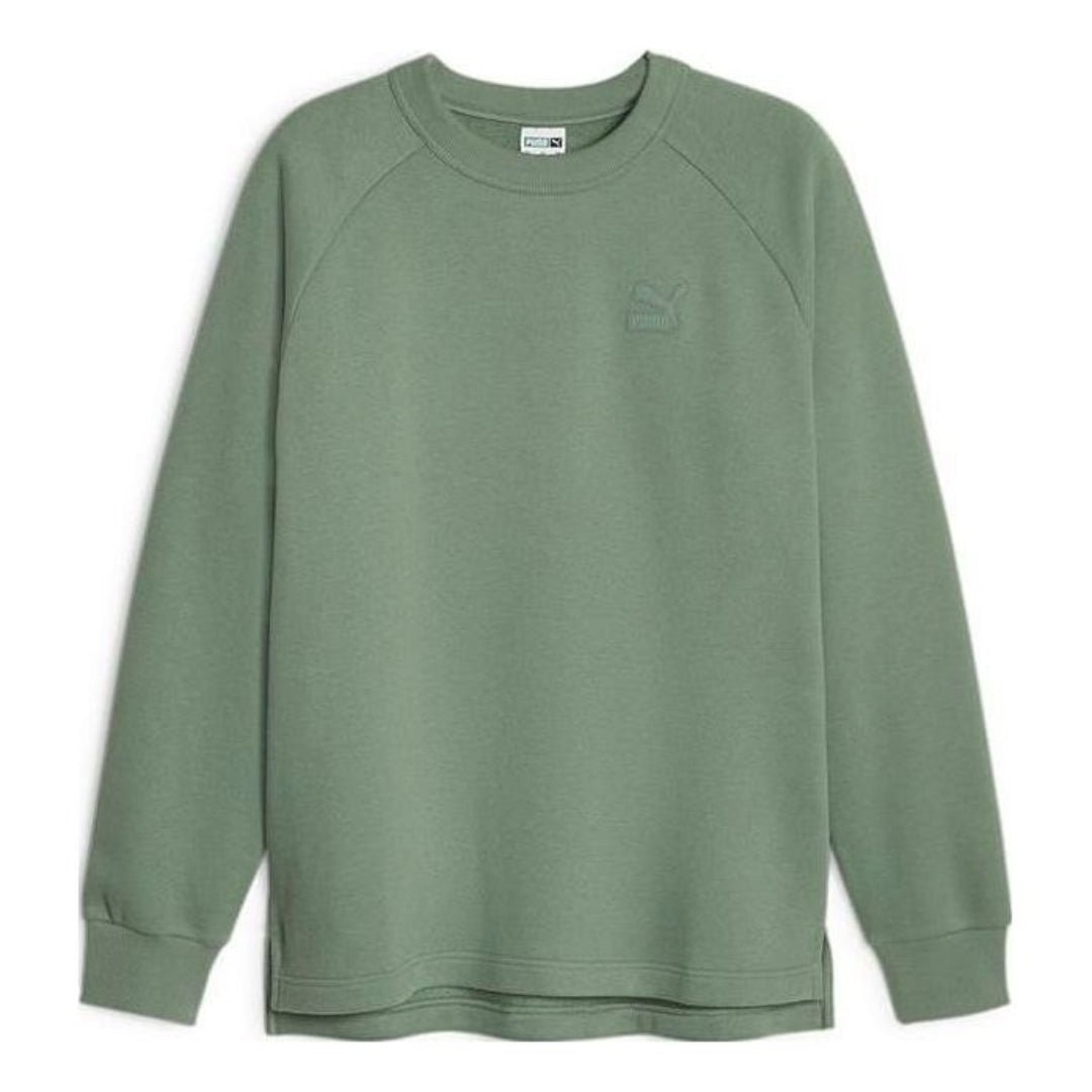 PUMA Loose-Fit Sports Pullover Sweatshirt 'Green' 625299-44