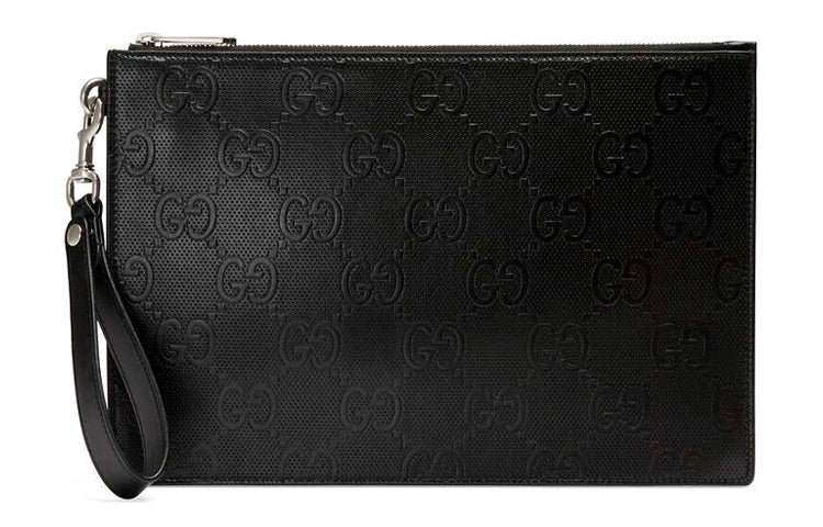 Gucci GG Embossed Pouch 'Black' 625569-1W3AN-1000 - Image 2