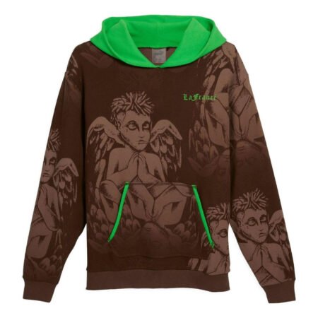 PUMA Hoops x LAFrance Hoodie 'Brown Green' 625664-01