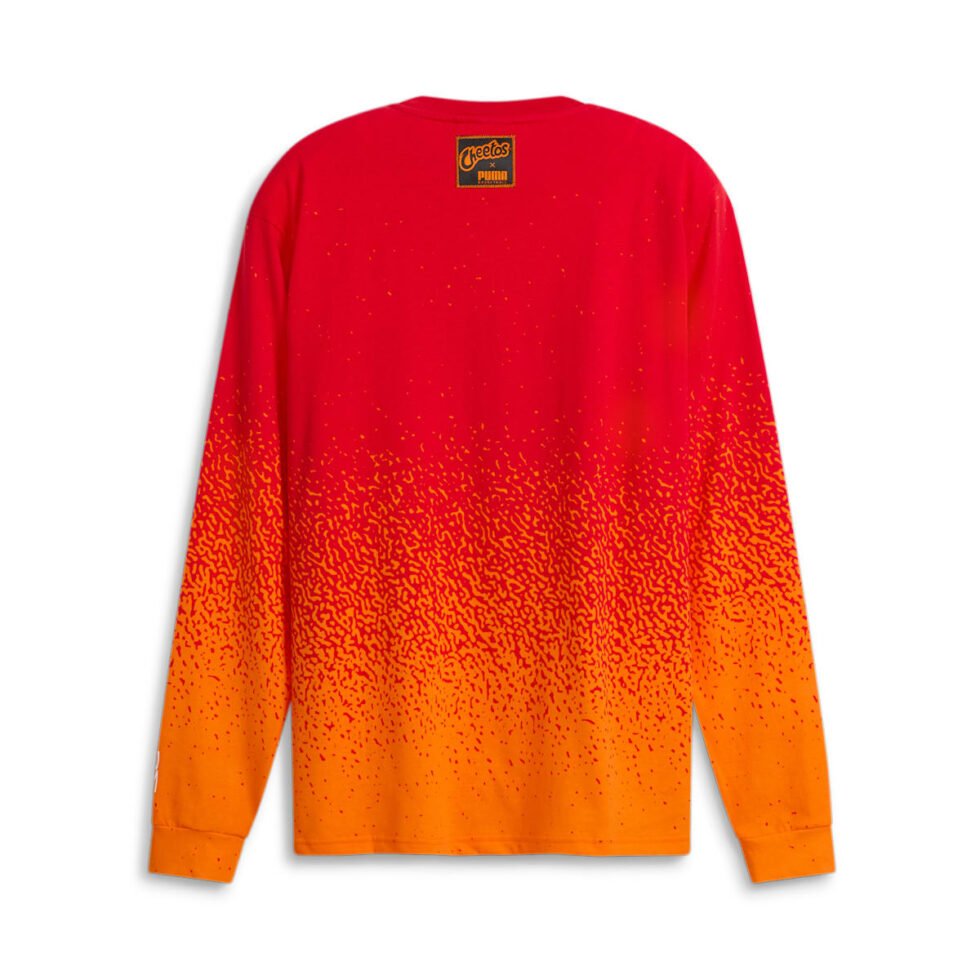PUMA x CHEETOS Hoops Long Sleeve T-shirt 'Orange' 625874-01 - Image 2