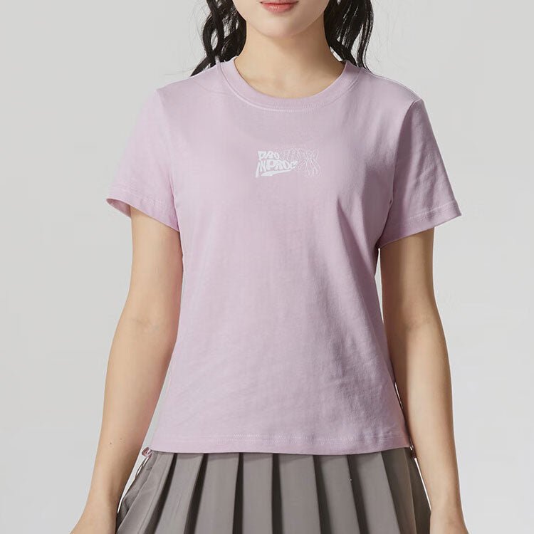 (WMNS) PUMA Logo T-Shirt 'Pink' 626865-60 - Image 2