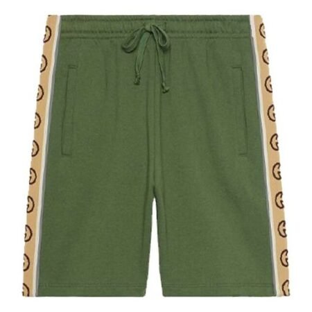 Gucci Knitted Cotton Shorts For Men Green 630715-XJBUW-3806