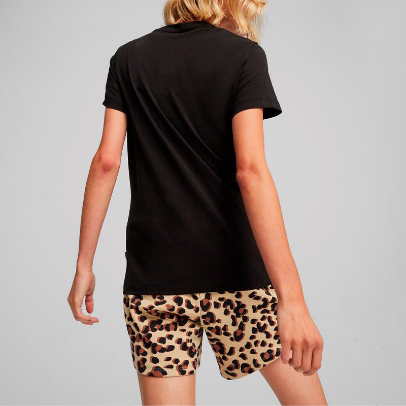 (WMNS) PUMA Camouflage Logo T-shirt 'Black' 630856-01 - Image 4