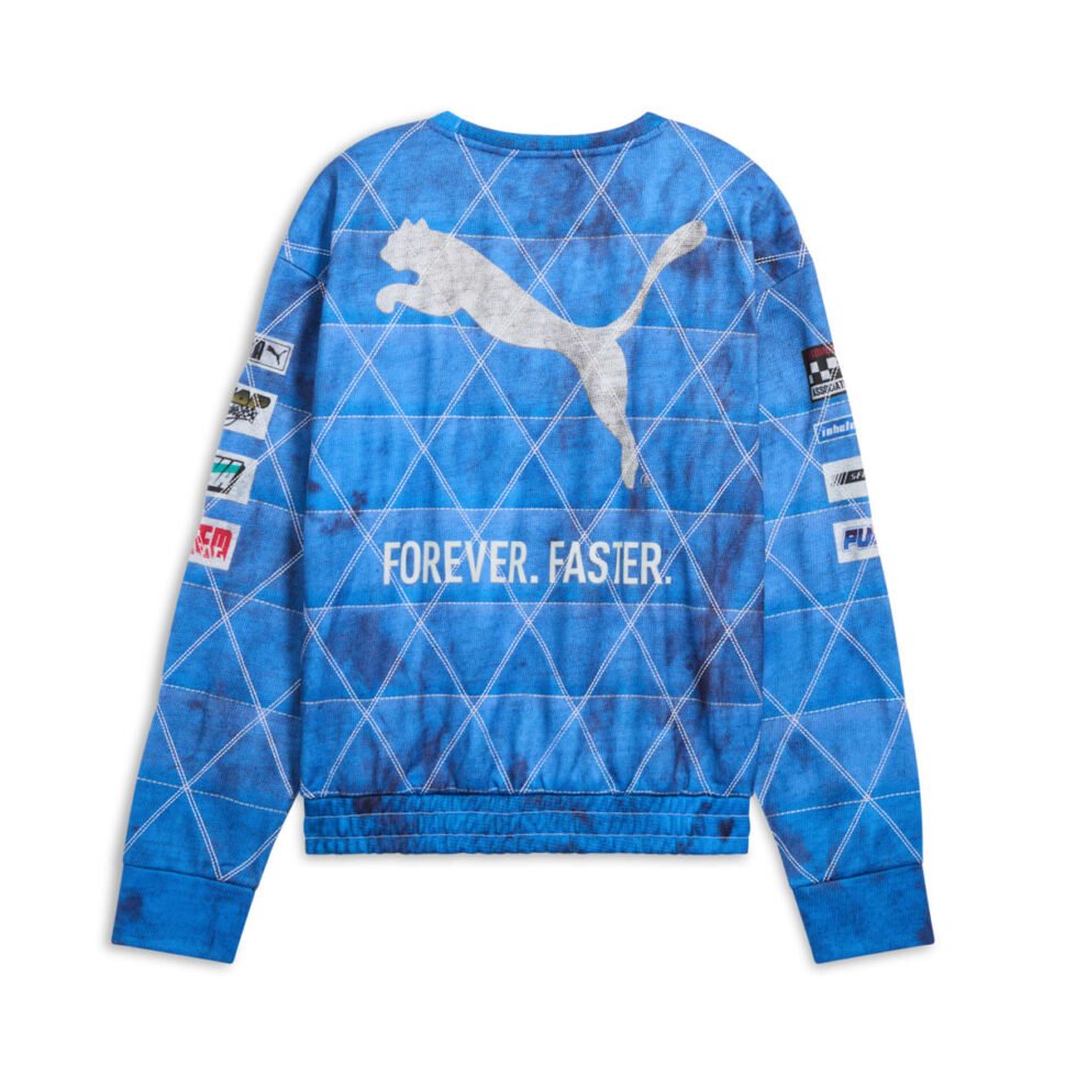 PUMA x A$AP ROCKY Quilted Sweatshirt 'Clyde Royal' 631125-01 - Image 2