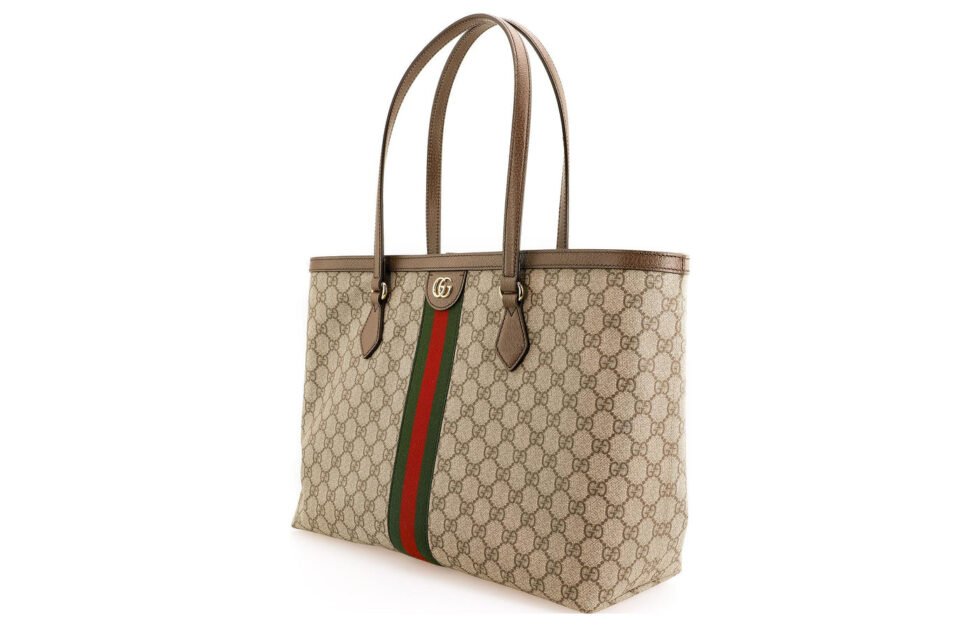 (WMNS) Gucci Ophidia GG Middle-Sized Tote Bag 'Brown' 631685-96IWB-8745 - Image 2
