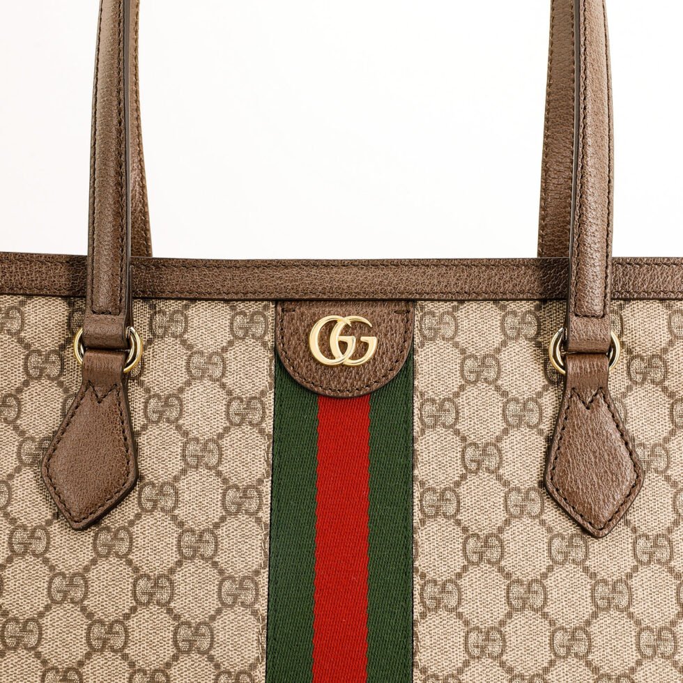 (WMNS) Gucci Ophidia GG Middle-Sized Tote Bag 'Brown' 631685-96IWB-8745 - Image 5