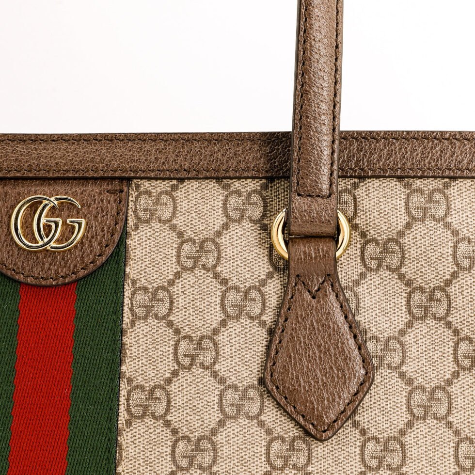 (WMNS) Gucci Ophidia GG Middle-Sized Tote Bag 'Brown' 631685-96IWB-8745 - Image 6