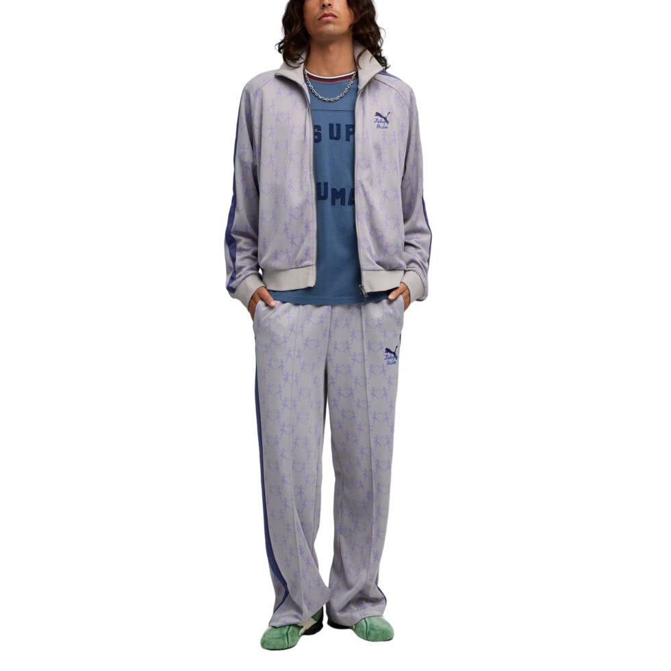 PUMA x Kidsuper T7 Woven Pants 'Gray Echo AOP' 632375-63 - Image 5