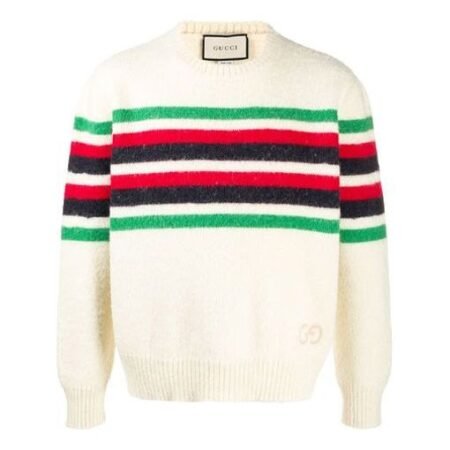 Gucci GG Striped Detail Jumper 'White' 633614-XKBIP-9275