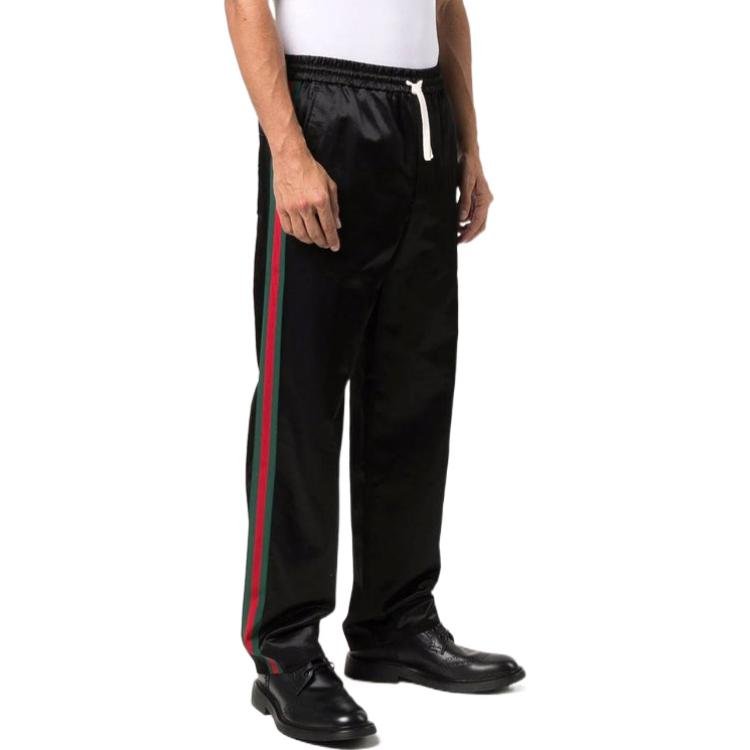 Gucci Web-Panel Track Pants 'Black' 654880-ZAGU7-1043 - Image 2