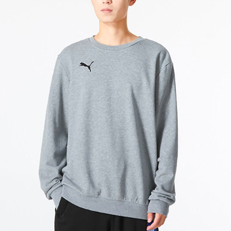 PUMA ESS Logo Crew Sweater 'Grey' 656933-33 - Image 2