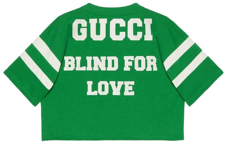 Men's Gucci SS21 1921 Series Alphabet Numeric Printing Short Sleeve Green T-Shirt 659757-XJDHH-3521 - Image 2