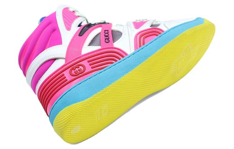 (WMNS) Gucci Basket High 'White Pink Blue' 661311-2SH80-9063 - Image 4
