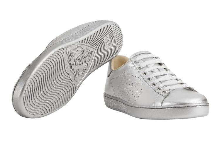 (WMNS) Gucci Ace 'Metallic Silver' 663168-B8B20-8106 - Image 5
